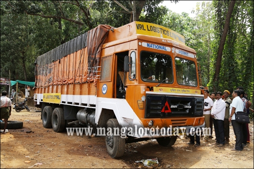 parked lorry